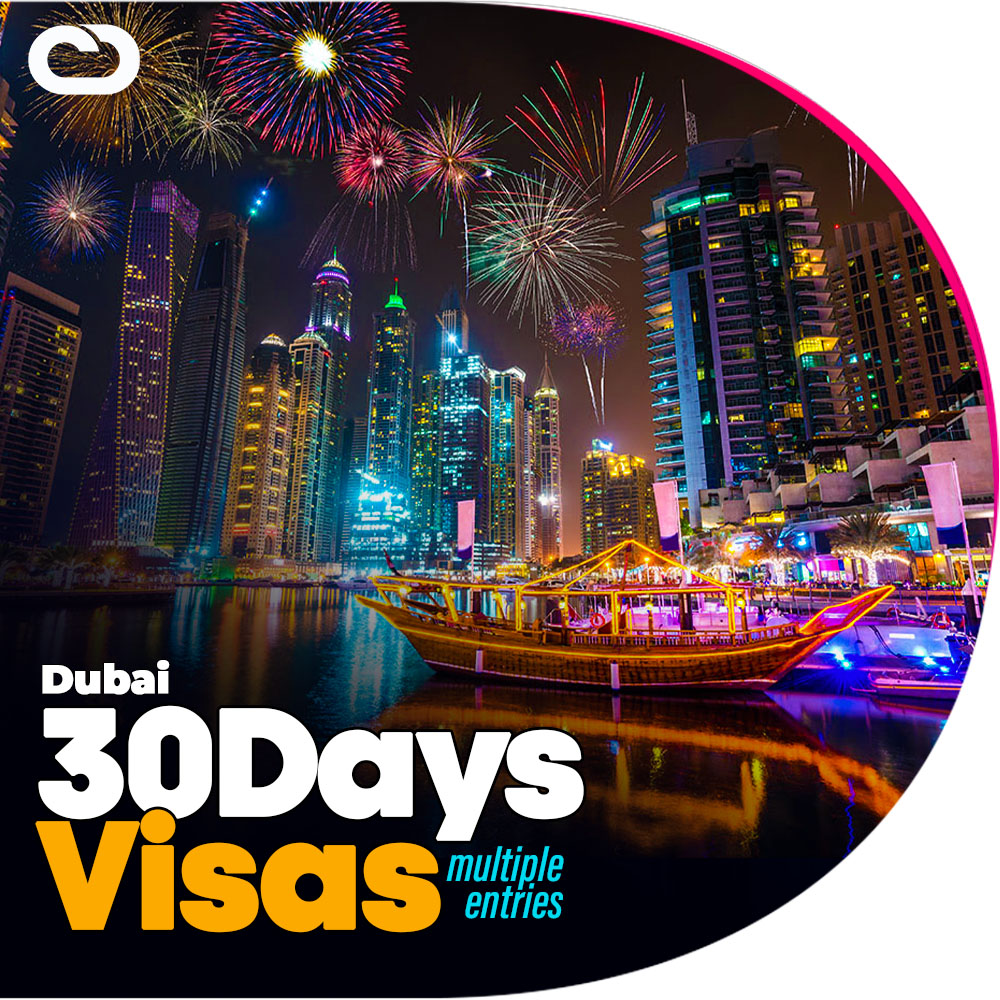 Get your Dubai 30 days visa Multiple Entries for Adults at Cheap Dubai Visas